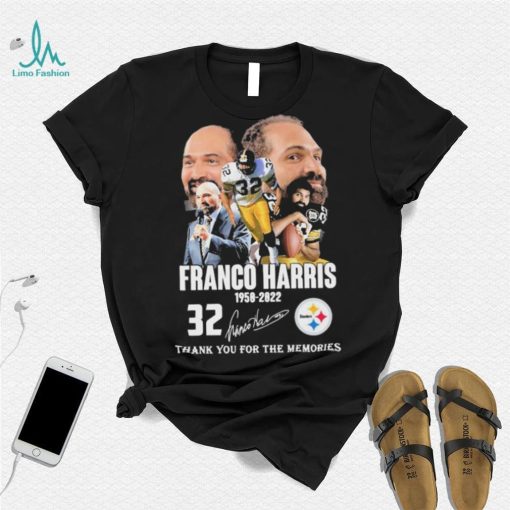 Rip 32 Franco Harris 1950 2022 Thank You For The Memories Signature Shirt