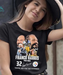 Rip 32 Franco Harris 1950 2022 Thank You For The Memories Signature Shirt