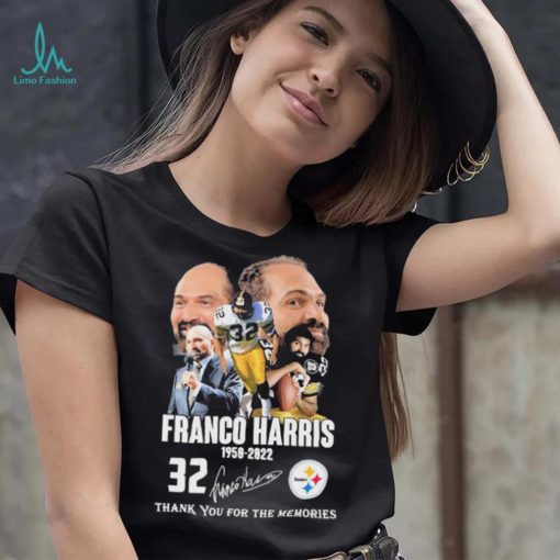 Rip 32 Franco Harris 1950 2022 Thank You For The Memories Signature Shirt