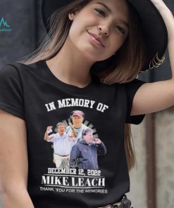 Rip in memory of december 12 2022 mike leach thank you for the memories shirt