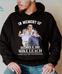 Rip in memory of december 12 2022 mike leach thank you for the memories shirt