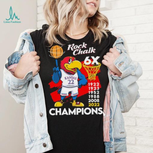 Rock Chalk 6x Champions Shirt