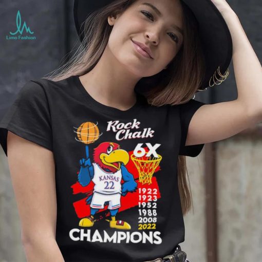 Rock Chalk 6x Champions Shirt