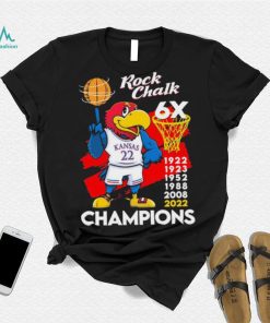 Rock Chalk 6x Champions Shirt