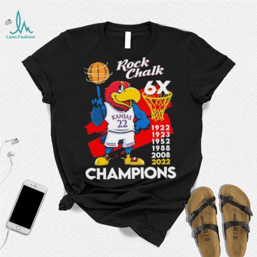 Rock Chalk 6x Champions Shirt