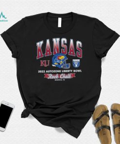 Rock chalk Kansas Jayhawks 2022 Autozone Liberty Bowl shirt