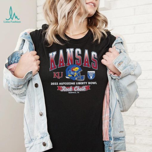 Rock chalk Kansas Jayhawks 2022 Autozone Liberty Bowl shirt