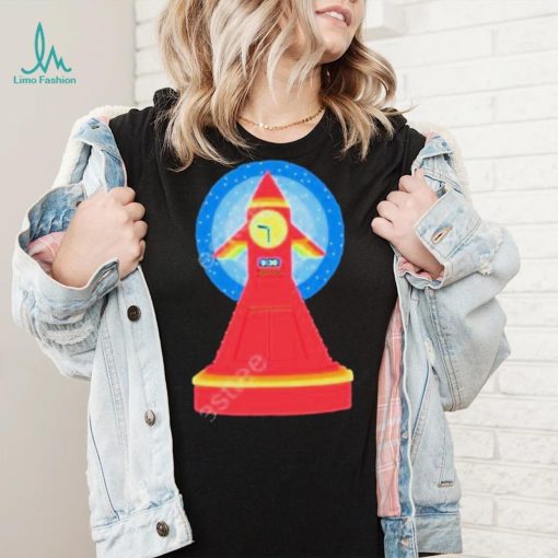 Rocket clock adult shirt