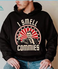 Ronald Reagan I Smell Commies Funny Political Humor Shirt