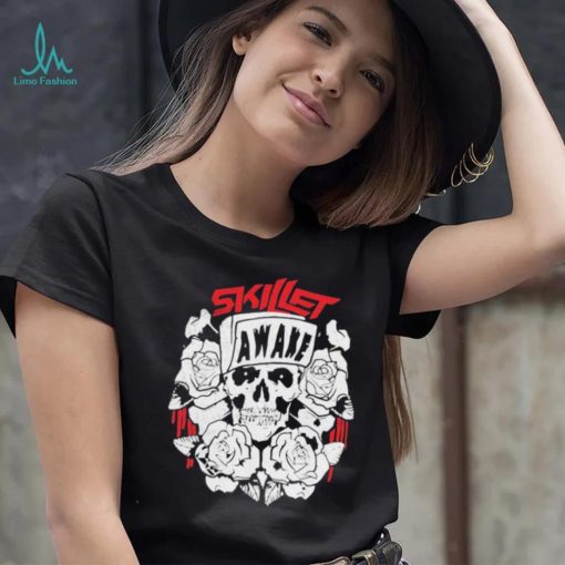 Roses And Skull Awake Vintage Skillet Music Band Shirt