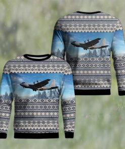 Royal Canadian Air Force Lockheed CC 130H Hercules Ugly Christmas Sweater