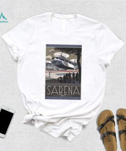 Sabena belgian world airlines poster the newest way to fly to paris shirt