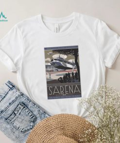 Sabena belgian world airlines poster the newest way to fly to paris shirt