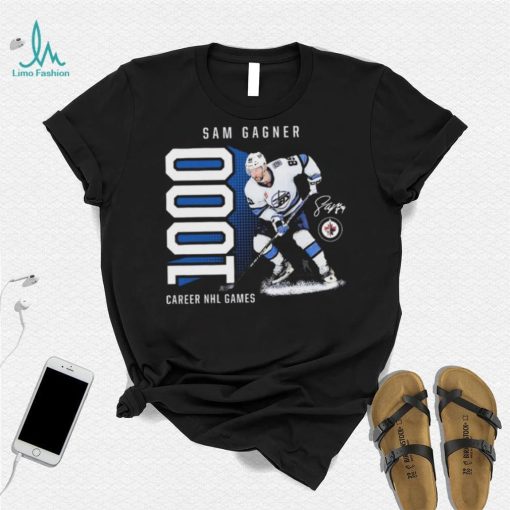 Sam Gagner Winnipeg Jets 1,000 Career Games T Shirt