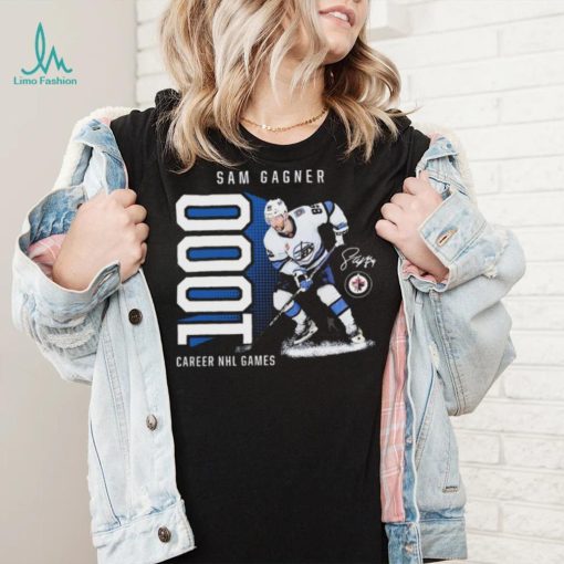 Sam Gagner Winnipeg Jets 1,000 Career Games T Shirt