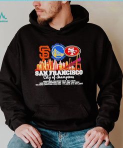 San Francisco City of Champions Giants Warriors and 49ers 2022 matchup shirt