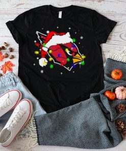 Santa Arizona Cardinals Logo Lights Christmas shirt