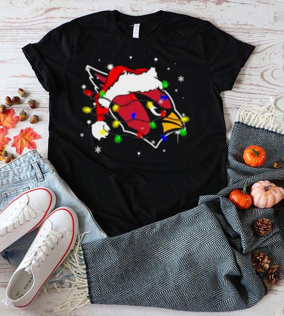 Santa Arizona Cardinals Logo Lights Christmas shirt Santa Arizona Cardinals Logo Lights Christmas shirt