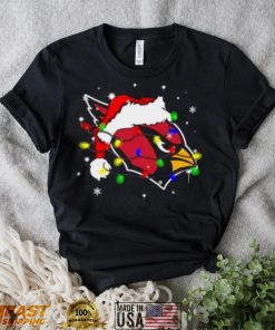 Santa Arizona Cardinals Logo Lights Christmas shirt