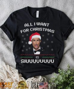 Santa Cristiano Ronaldo All I Want For Christmas Is Siuuu Ugly Christmas Sweater