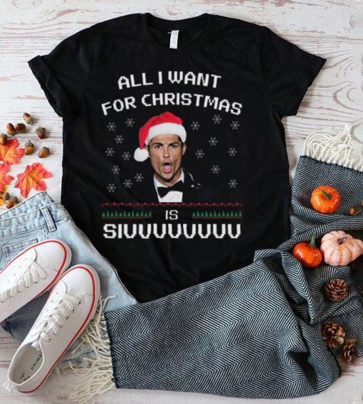 Santa Cristiano Ronaldo All I Want For Christmas Is Siuuu Ugly Christmas Sweater