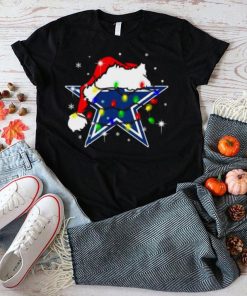 Santa Dallas Cowboys Logo Lights Christmas shirt