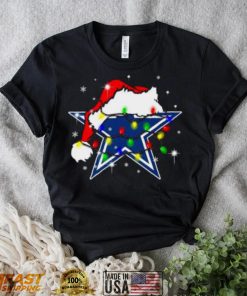 Santa Dallas Cowboys Logo Lights Christmas shirt