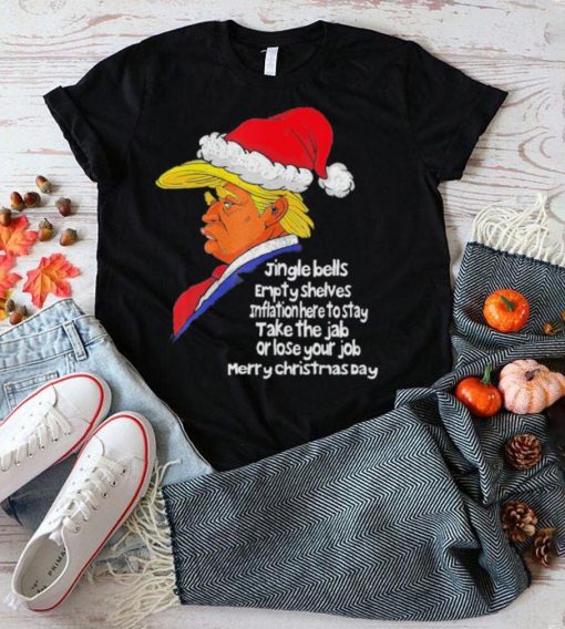 Santa Donald Trump jingle joe biden republican political Christmas shirt