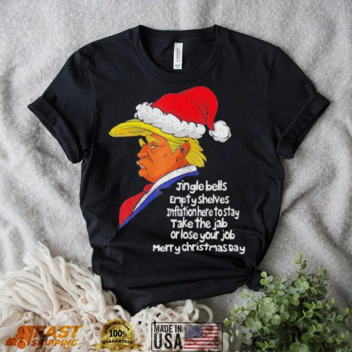 Santa Donald Trump jingle joe biden republican political Christmas shirt