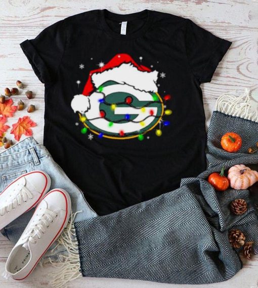 Santa Green Bay Packers Logo Lights Christmas shirt