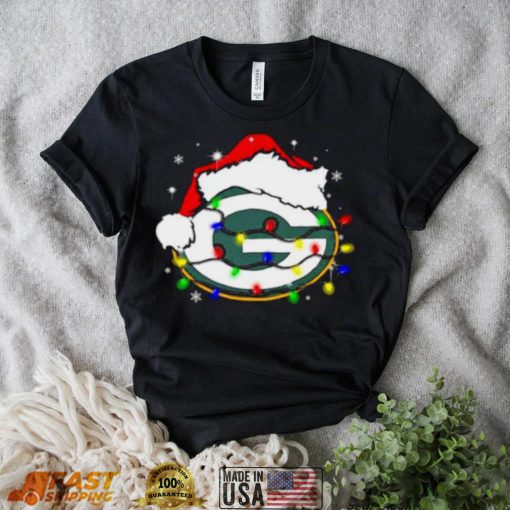 Santa Green Bay Packers Logo Lights Christmas shirt