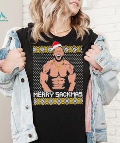 Santa Hat Aaron Donald Merry Sackmas Ugly Christmas 2022 Shirt