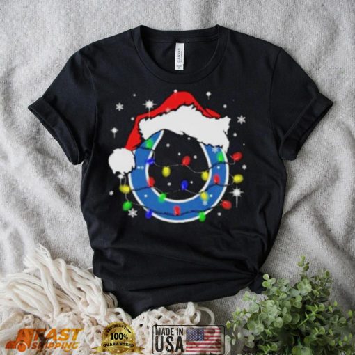 Santa Indianapolis Colts Logo Lights Christmas shirt