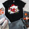 Santa Kansas City Chiefs Logo Lights Christmas shirt