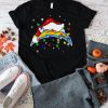Santa Los Angeles Chargers Logo Lights Christmas shirt