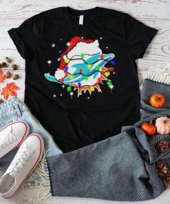 Santa Miami Dolphins Logo Lights Christmas shirt