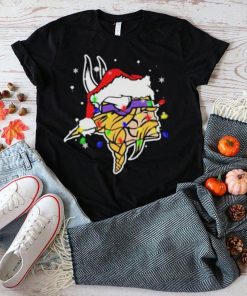 Santa Minnesota Vikings Logo Lights Christmas shirt