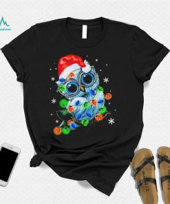Santa Owl Light Christmas Shirt