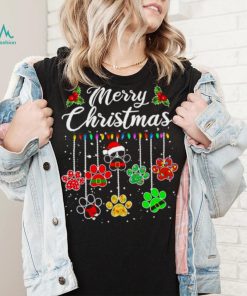 Santa Paws Merry Christmas light 2022 shirt