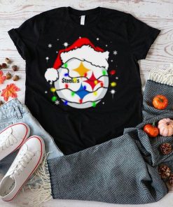 Santa Pittsburgh Steelers Logo Lights Christmas shirt