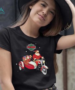 Santa Riding Harley Motorbike Christmas Shirt