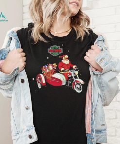 Santa Riding Harley Motorbike Christmas Shirt