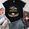 Santa Snoopy and Charlie Brown Baltimore Ravens 2022 merry christmas shirt