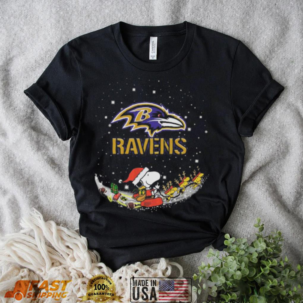 Santa Snoopy and Charlie Brown Baltimore Ravens 2022 merry christmas shirt Santa Snoopy and Charlie Brown Baltimore Ravens 2022 merry christmas shirt