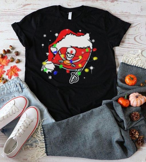 Santa Tampa Bay Buccaneers Logo Lights Christmas shirt