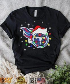 Santa Tennessee Titans Logo Lights Christmas shirt