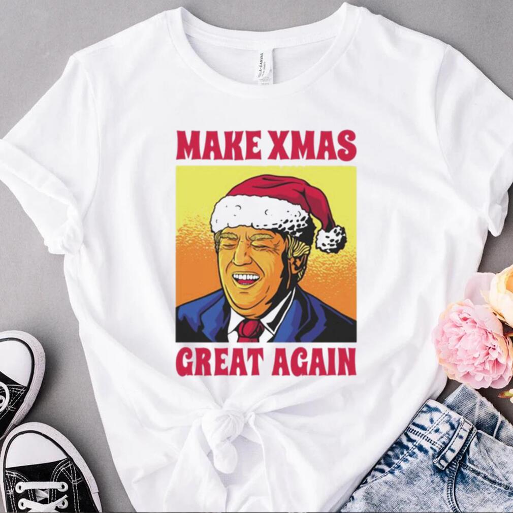 Santa Trump laugh Make Xmas great again t shirt Santa Trump laugh Make Xmas great again t shirt