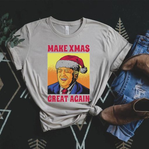 Santa Trump laugh Make Xmas great again t shirt