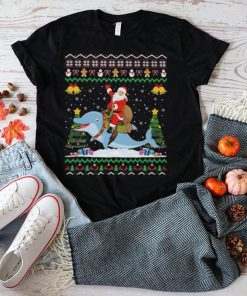 Santa riding dolphin ugly xmas ugly Christmas sweater