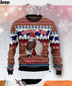 Sheep Wishing Ewe Christmas Unisex Crewneck Sweater